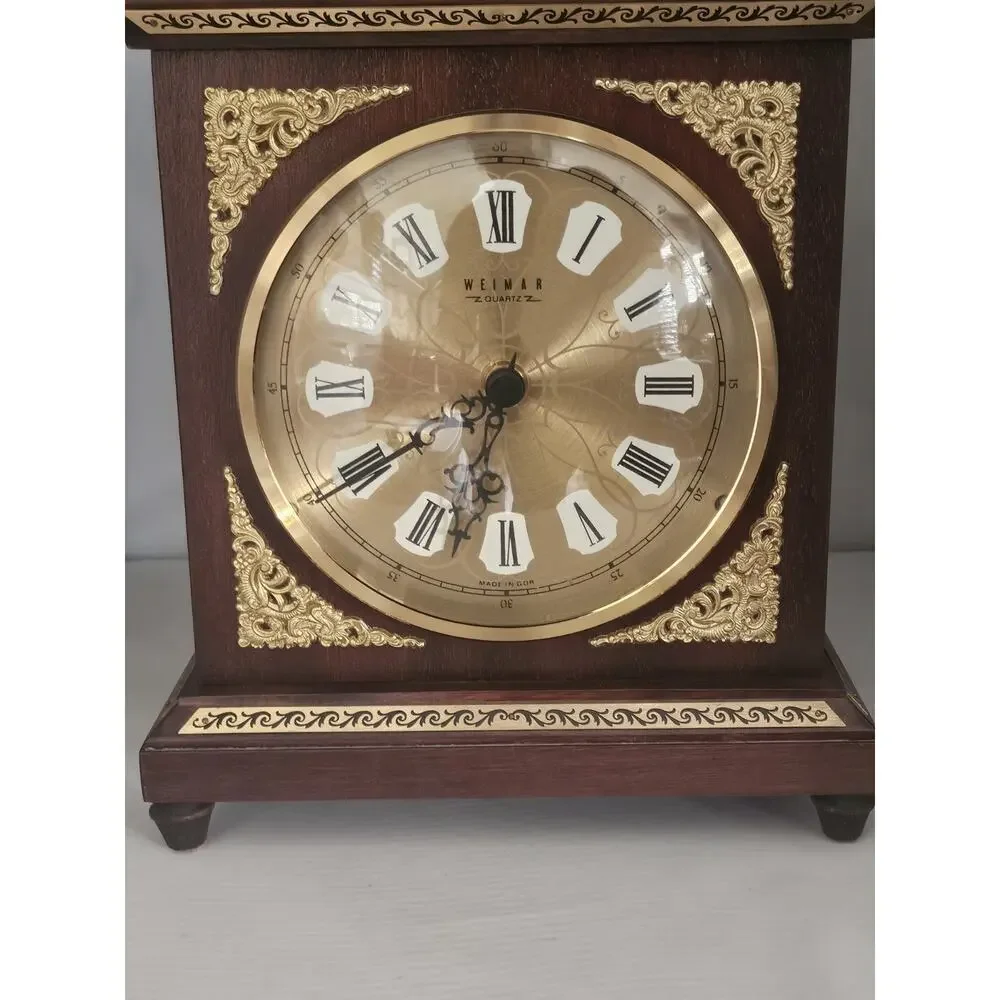 Vintage Weimar Clock German Democratic Republic (East Germany) Quartz Mantle